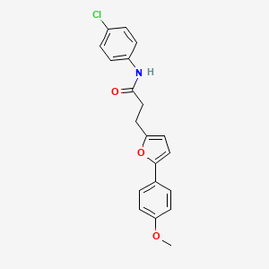 N-(4-chlorophenyl)-3-[5-(4-methoxyphenyl)furan-2-yl]propanamide