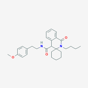 2'-Butyl-N-[2-(4-methoxyphenyl)ethyl]-1'-oxo-2',4'-dihydro-1'H-spiro[cyclohexane-1,3'-isoquinoline]-4'-carboxamide