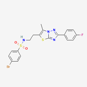 4-bromo-N-(2-(2-(4-fluorophenyl)-6-methylthiazolo[3,2-b][1,2,4]triazol-5-yl)ethyl)benzenesulfonamide