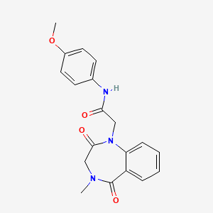 N-(4-methoxyphenyl)-2-(4-methyl-2,5-dioxo-2,3,4,5-tetrahydro-1H-1,4-benzodiazepin-1-yl)acetamide