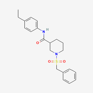 1-(benzylsulfonyl)-N-(4-ethylphenyl)piperidine-3-carboxamide