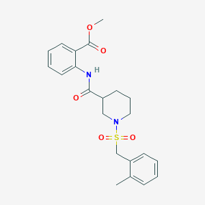 Methyl 2-[({1-[(2-methylbenzyl)sulfonyl]piperidin-3-yl}carbonyl)amino]benzoate