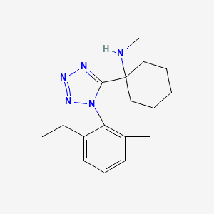 molecular formula C17H25N5 B11243421 1-[1-(2-ethyl-6-methylphenyl)-1H-tetrazol-5-yl]-N-methylcyclohexanamine 