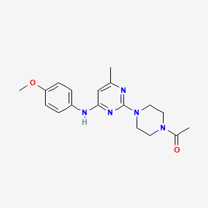 1-(4-(4-((4-Methoxyphenyl)amino)-6-methylpyrimidin-2-yl)piperazin-1-yl)ethanone