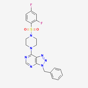 3-benzyl-7-(4-((2,4-difluorophenyl)sulfonyl)piperazin-1-yl)-3H-[1,2,3]triazolo[4,5-d]pyrimidine