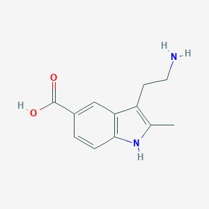 molecular formula C12H14N2O2 B112435 3-(2-氨基乙基)-2-甲基-1H-吲哚-5-羧酸 CAS No. 299167-10-5