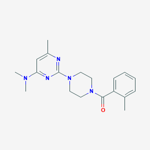 N,N,6-trimethyl-2-[4-(2-methylbenzoyl)piperazin-1-yl]pyrimidin-4-amine