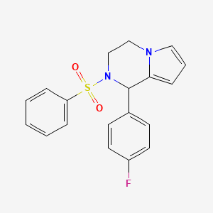 1-(4-Fluorophenyl)-2-(phenylsulfonyl)-1,2,3,4-tetrahydropyrrolo[1,2-a]pyrazine