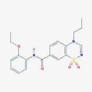 N-(2-ethoxyphenyl)-4-propyl-4H-1,2,4-benzothiadiazine-7-carboxamide 1,1-dioxide