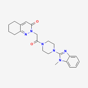 2-{2-[4-(1-methyl-1H-benzimidazol-2-yl)piperazin-1-yl]-2-oxoethyl}-5,6,7,8-tetrahydrocinnolin-3(2H)-one