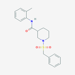 1-(benzylsulfonyl)-N-(2-methylphenyl)piperidine-3-carboxamide