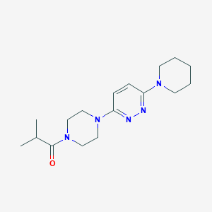 2-Methyl-1-{4-[6-(piperidin-1-YL)pyridazin-3-YL]piperazin-1-YL}propan-1-one