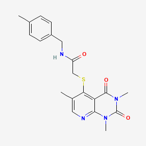 N-(4-methylbenzyl)-2-((1,3,6-trimethyl-2,4-dioxo-1,2,3,4-tetrahydropyrido[2,3-d]pyrimidin-5-yl)thio)acetamide