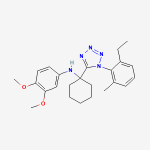 N-{1-[1-(2-ethyl-6-methylphenyl)-1H-tetrazol-5-yl]cyclohexyl}-3,4-dimethoxyaniline