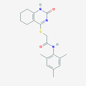 N-mesityl-2-((2-oxo-1,2,5,6,7,8-hexahydroquinazolin-4-yl)thio)acetamide