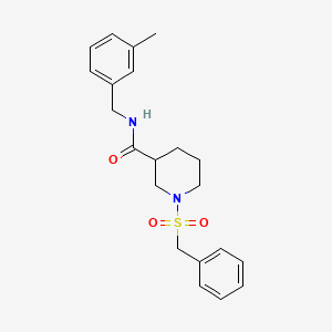 1-(benzylsulfonyl)-N-(3-methylbenzyl)piperidine-3-carboxamide