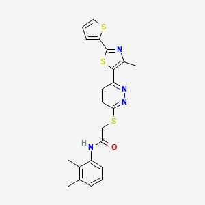 N-(2,3-dimethylphenyl)-2-((6-(4-methyl-2-(thiophen-2-yl)thiazol-5-yl)pyridazin-3-yl)thio)acetamide