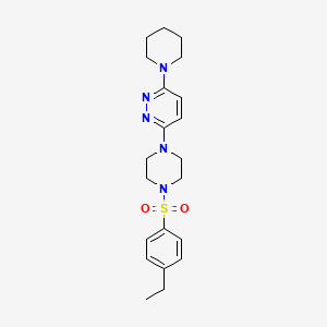 3-[4-(4-Ethylbenzenesulfonyl)piperazin-1-YL]-6-(piperidin-1-YL)pyridazine