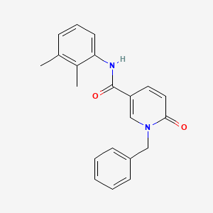 molecular formula C21H20N2O2 B11244091 1-benzyl-N-(2,3-dimethylphenyl)-6-oxo-1,6-dihydropyridine-3-carboxamide 