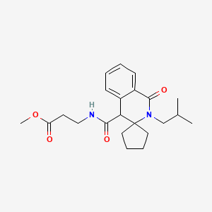 methyl N-{[2'-(2-methylpropyl)-1'-oxo-1',4'-dihydro-2'H-spiro[cyclopentane-1,3'-isoquinolin]-4'-yl]carbonyl}-beta-alaninate