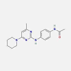 N-(4-{[4-Methyl-6-(piperidin-1-YL)pyrimidin-2-YL]amino}phenyl)acetamide