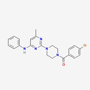 2-[4-(4-bromobenzoyl)piperazin-1-yl]-6-methyl-N-phenylpyrimidin-4-amine