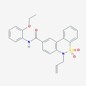 6-allyl-N-(2-ethoxyphenyl)-6H-dibenzo[c,e][1,2]thiazine-9-carboxamide 5,5-dioxide