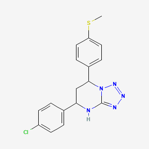 5-(4-Chlorophenyl)-7-[4-(methylsulfanyl)phenyl]-4,5,6,7-tetrahydrotetrazolo[1,5-a]pyrimidine