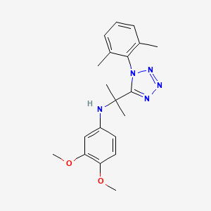 N-{2-[1-(2,6-dimethylphenyl)-1H-tetrazol-5-yl]propan-2-yl}-3,4-dimethoxyaniline