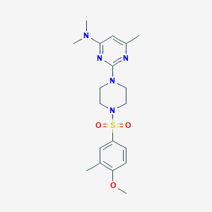 2-[4-(4-Methoxy-3-methylbenzenesulfonyl)piperazin-1-YL]-N,N,6-trimethylpyrimidin-4-amine