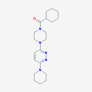 3-(4-Cyclohexanecarbonylpiperazin-1-YL)-6-(piperidin-1-YL)pyridazine