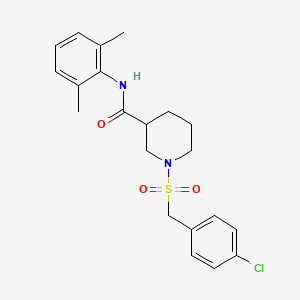 1-[(4-chlorobenzyl)sulfonyl]-N-(2,6-dimethylphenyl)piperidine-3-carboxamide