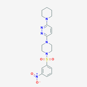 3-[4-(3-Nitrobenzenesulfonyl)piperazin-1-YL]-6-(piperidin-1-YL)pyridazine