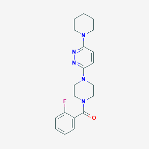 3-[4-(2-Fluorobenzoyl)piperazin-1-YL]-6-(piperidin-1-YL)pyridazine