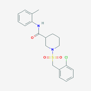 1-[(2-chlorobenzyl)sulfonyl]-N-(2-methylphenyl)piperidine-3-carboxamide