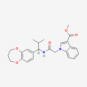 methyl 1-(2-{[1-(3,4-dihydro-2H-1,5-benzodioxepin-7-yl)-2-methylpropyl]amino}-2-oxoethyl)-1H-indole-3-carboxylate