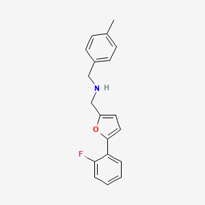 1-[5-(2-fluorophenyl)furan-2-yl]-N-(4-methylbenzyl)methanamine