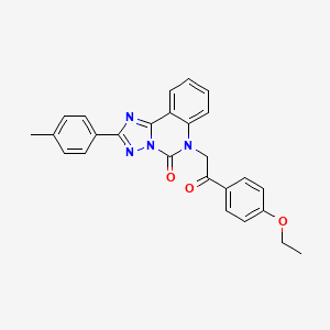 6-(2-(4-ethoxyphenyl)-2-oxoethyl)-2-(p-tolyl)-[1,2,4]triazolo[1,5-c]quinazolin-5(6H)-one