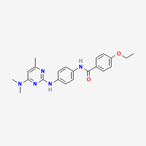 N-(4-{[4-(dimethylamino)-6-methylpyrimidin-2-yl]amino}phenyl)-4-ethoxybenzamide