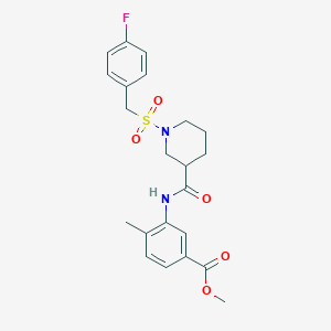 Methyl 3-[({1-[(4-fluorobenzyl)sulfonyl]piperidin-3-yl}carbonyl)amino]-4-methylbenzoate