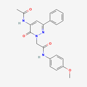 2-[5-(acetylamino)-6-oxo-3-phenylpyridazin-1(6H)-yl]-N-(4-methoxyphenyl)acetamide