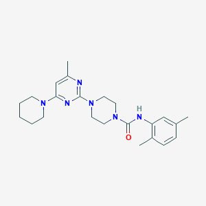 N-(2,5-Dimethylphenyl)-4-[4-methyl-6-(piperidin-1-YL)pyrimidin-2-YL]piperazine-1-carboxamide