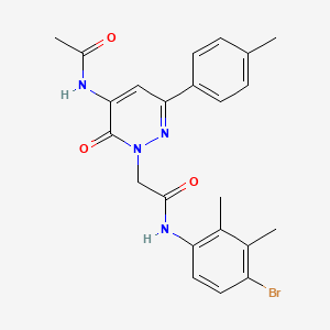 2-[5-(acetylamino)-3-(4-methylphenyl)-6-oxopyridazin-1(6H)-yl]-N-(4-bromo-2,3-dimethylphenyl)acetamide