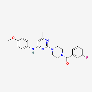 2-[4-(3-fluorobenzoyl)piperazin-1-yl]-N-(4-methoxyphenyl)-6-methylpyrimidin-4-amine