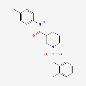 1-[(2-methylbenzyl)sulfonyl]-N-(4-methylphenyl)piperidine-3-carboxamide