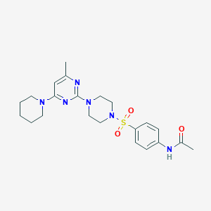 N-[4-({4-[4-Methyl-6-(piperidin-1-YL)pyrimidin-2-YL]piperazin-1-YL}sulfonyl)phenyl]acetamide