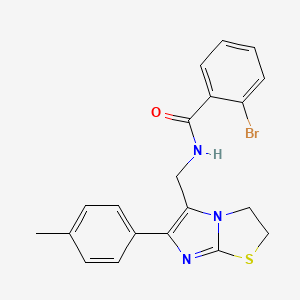 2-bromo-N-((6-(p-tolyl)-2,3-dihydroimidazo[2,1-b]thiazol-5-yl)methyl)benzamide