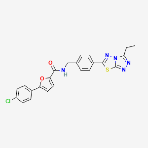 5-(4-chlorophenyl)-N-[4-(3-ethyl[1,2,4]triazolo[3,4-b][1,3,4]thiadiazol-6-yl)benzyl]furan-2-carboxamide