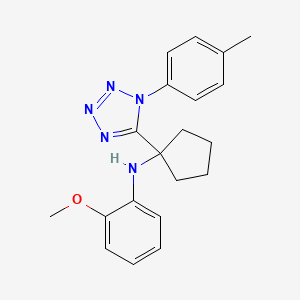 2-methoxy-N-{1-[1-(4-methylphenyl)-1H-tetrazol-5-yl]cyclopentyl}aniline