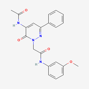 2-[5-(acetylamino)-6-oxo-3-phenylpyridazin-1(6H)-yl]-N-(3-methoxyphenyl)acetamide